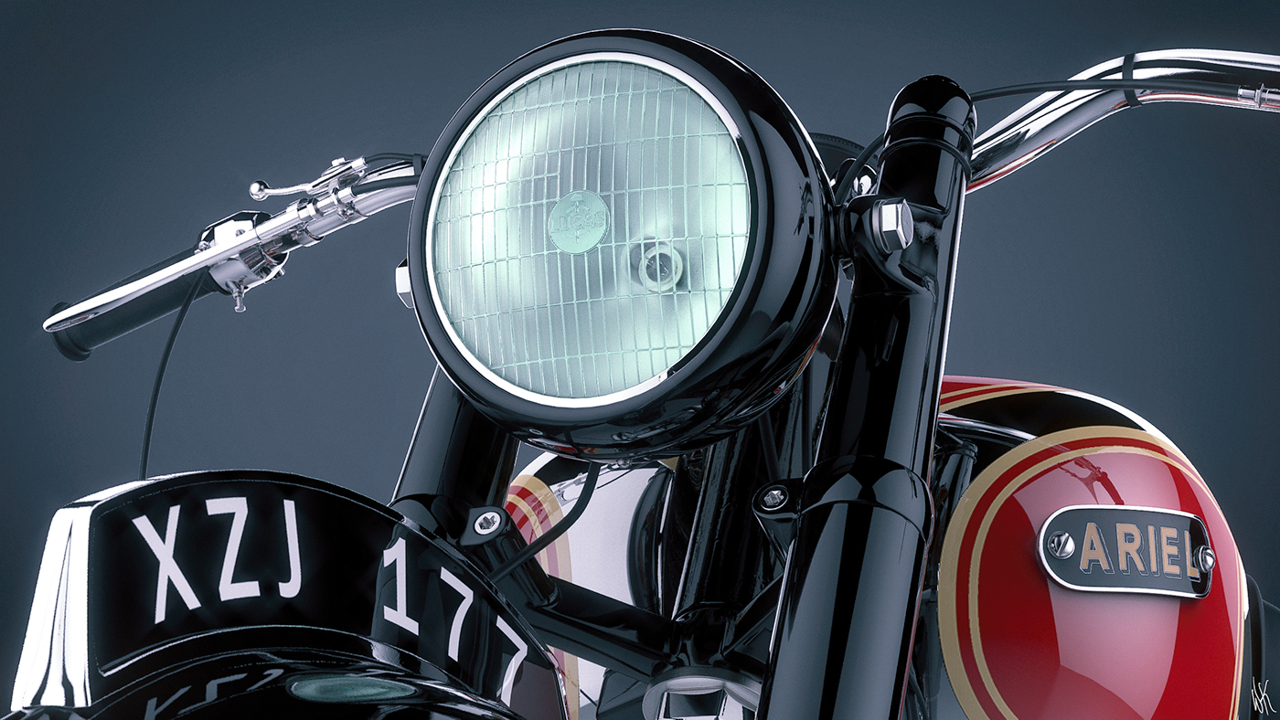 motorcycle，Modeling design，Rendering exercise，