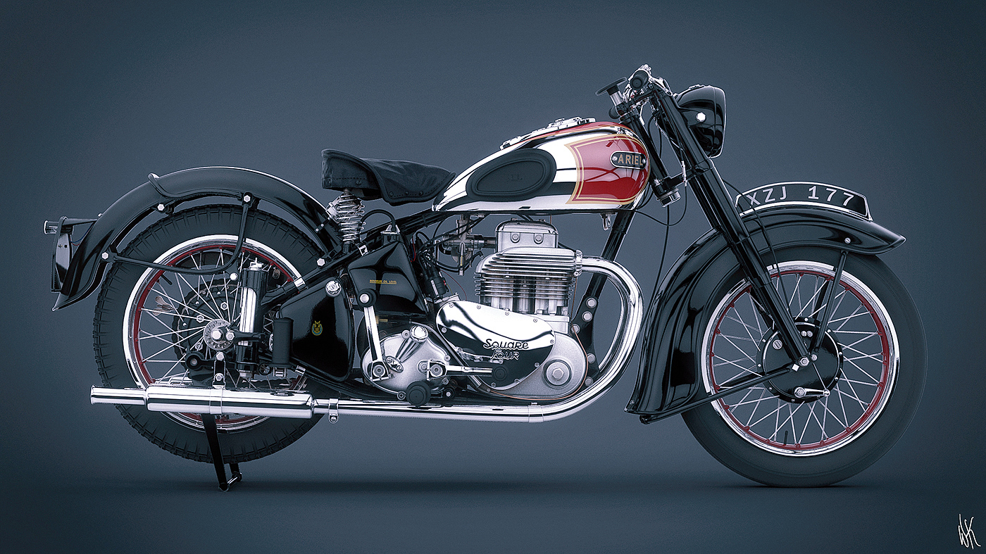 motorcycle，Modeling design，Rendering exercise，