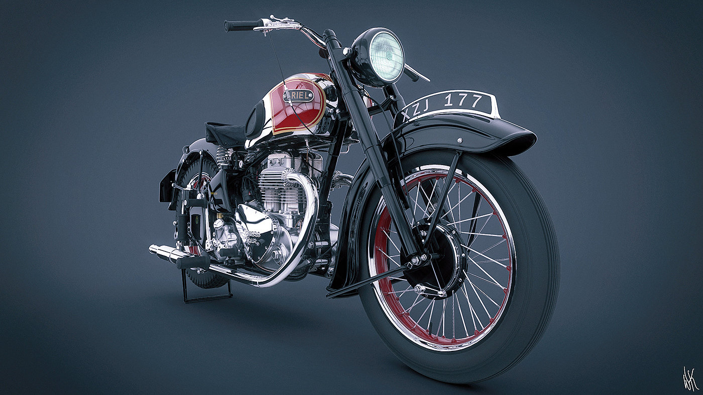 motorcycle，Modeling design，Rendering exercise，