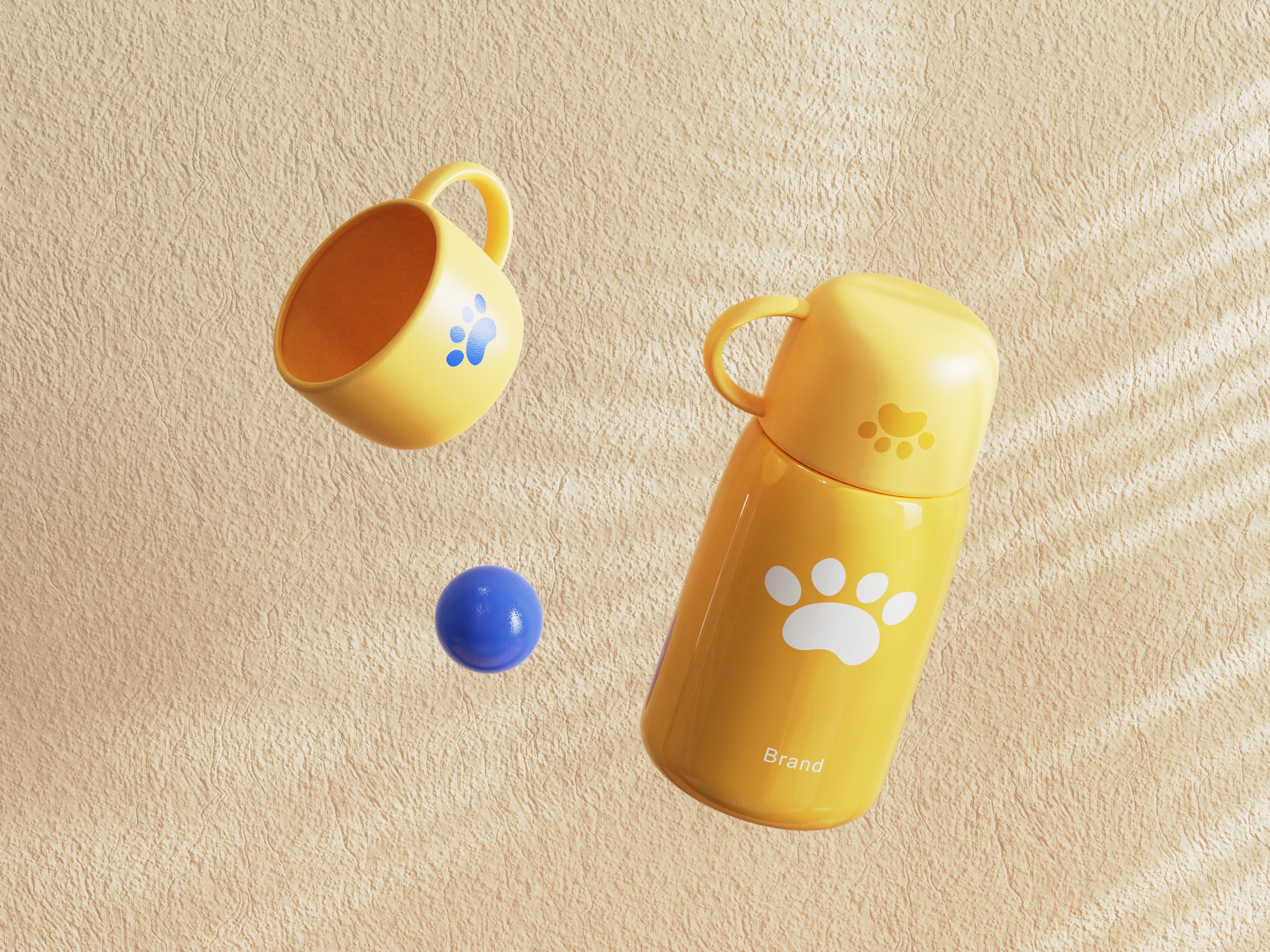 Children's Cup，vacuum cup，vacuum flask，Render，keyshot，