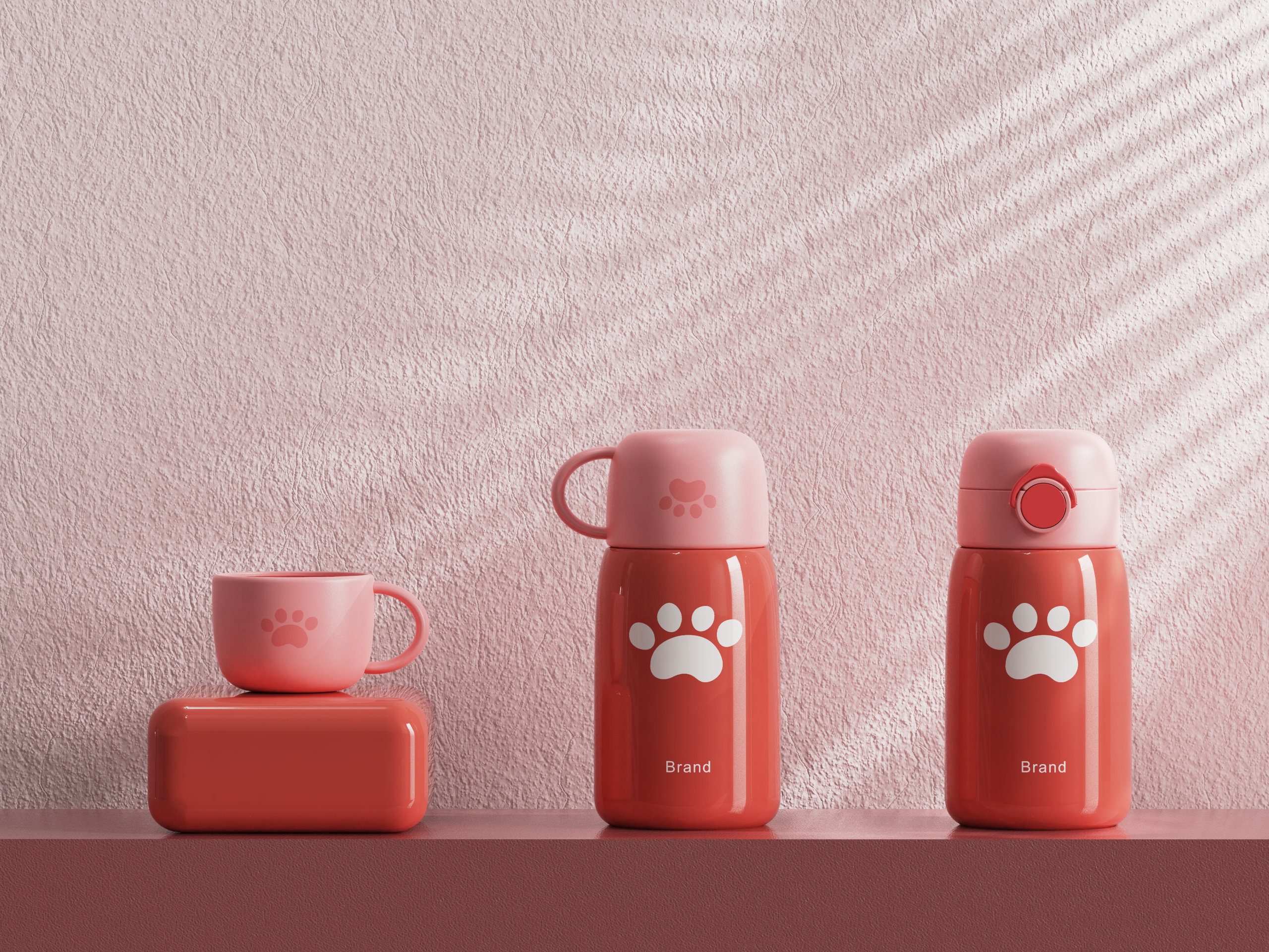 Children's Cup，vacuum cup，vacuum flask，Render，keyshot，