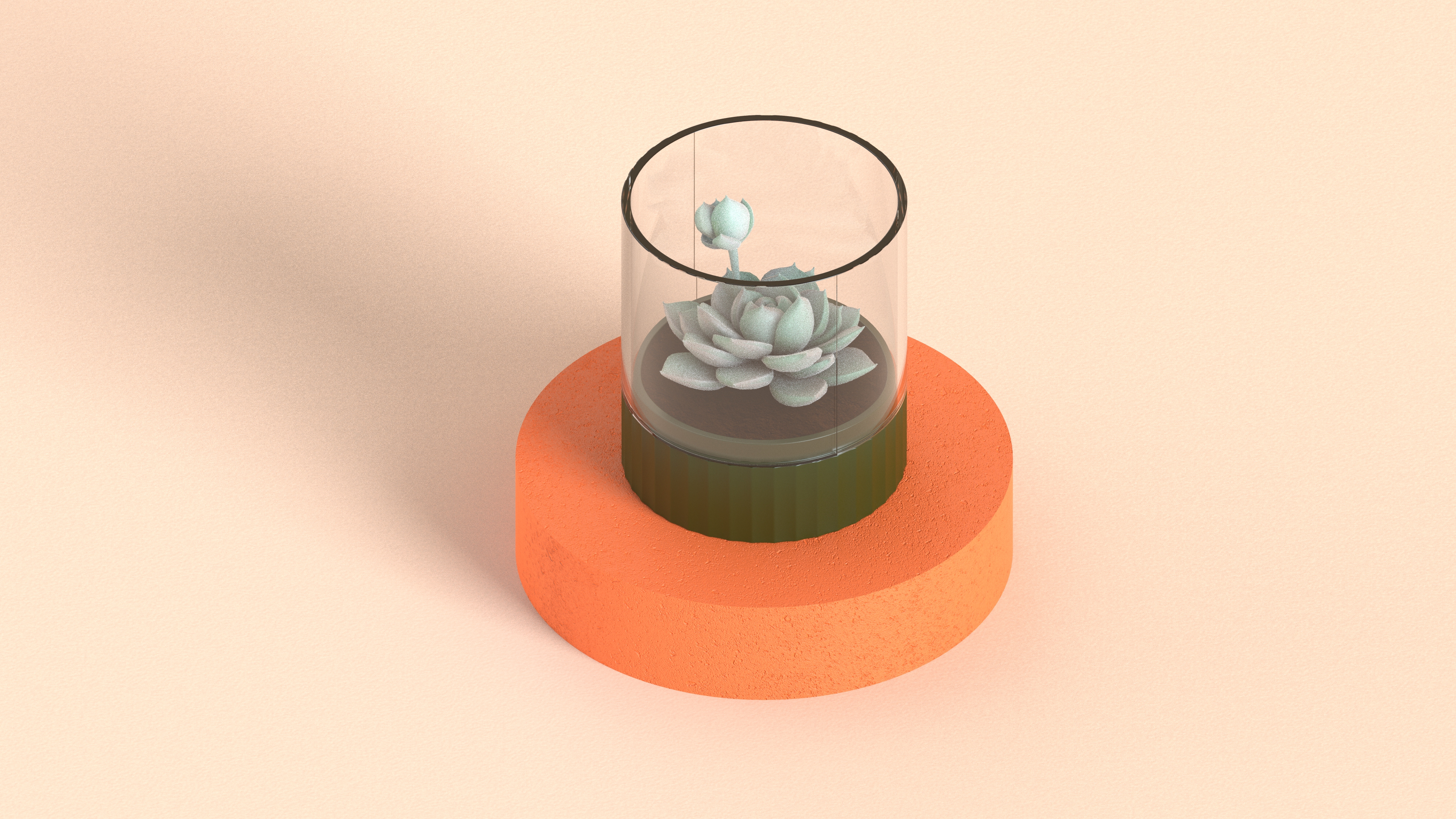 Office green plant，Fleshy，product design，Automatic fill light，Desktop potted plants，Rechargeable，