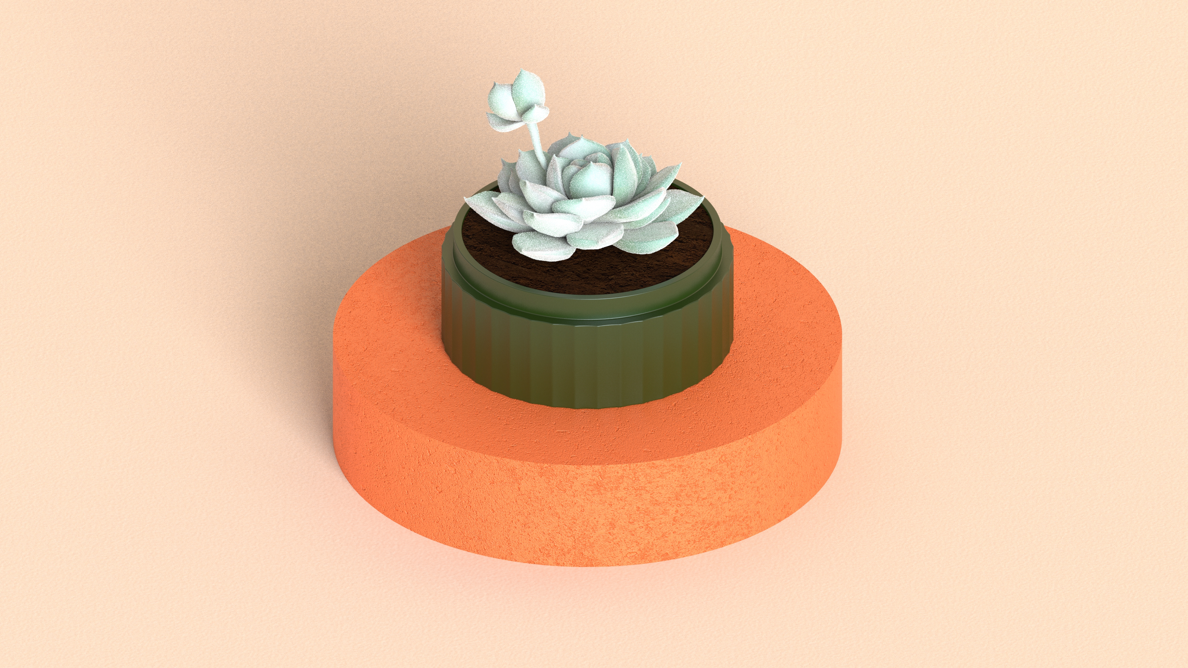 Office green plant，Fleshy，product design，Automatic fill light，Desktop potted plants，Rechargeable，