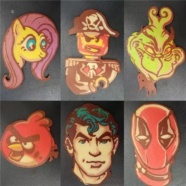 grilled savory crepe，a literary creation，painting，Art，