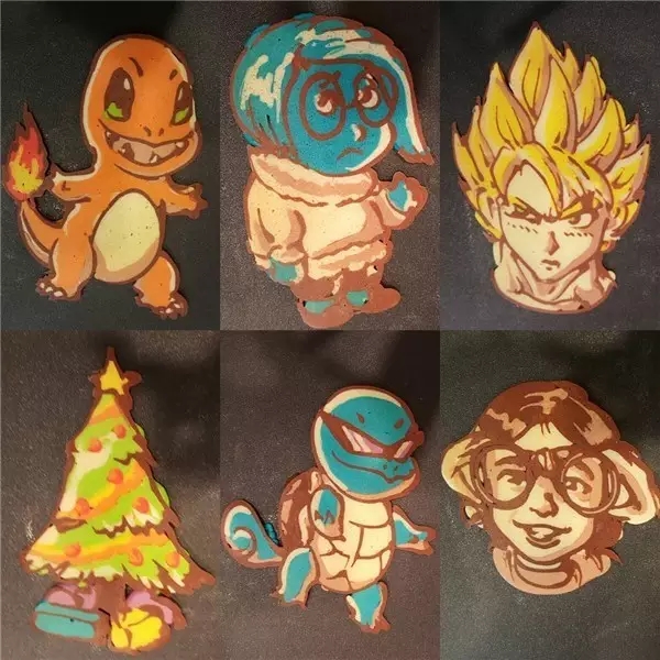 grilled savory crepe，a literary creation，painting，Art，