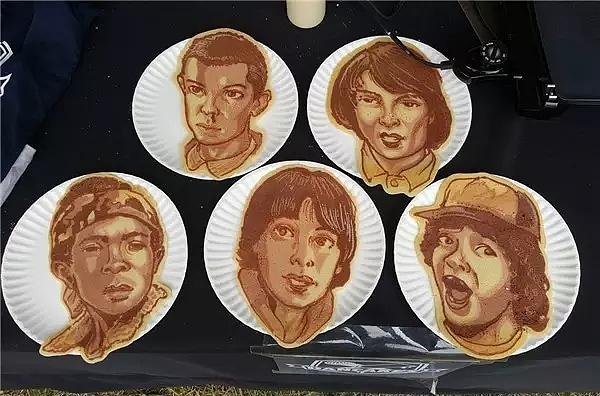 grilled savory crepe，a literary creation，painting，Art，