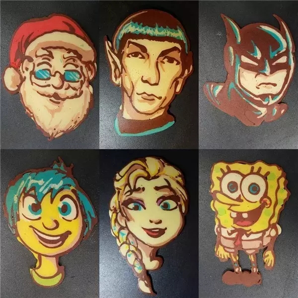 grilled savory crepe，a literary creation，painting，Art，