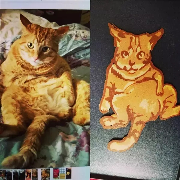 grilled savory crepe，a literary creation，painting，Art，