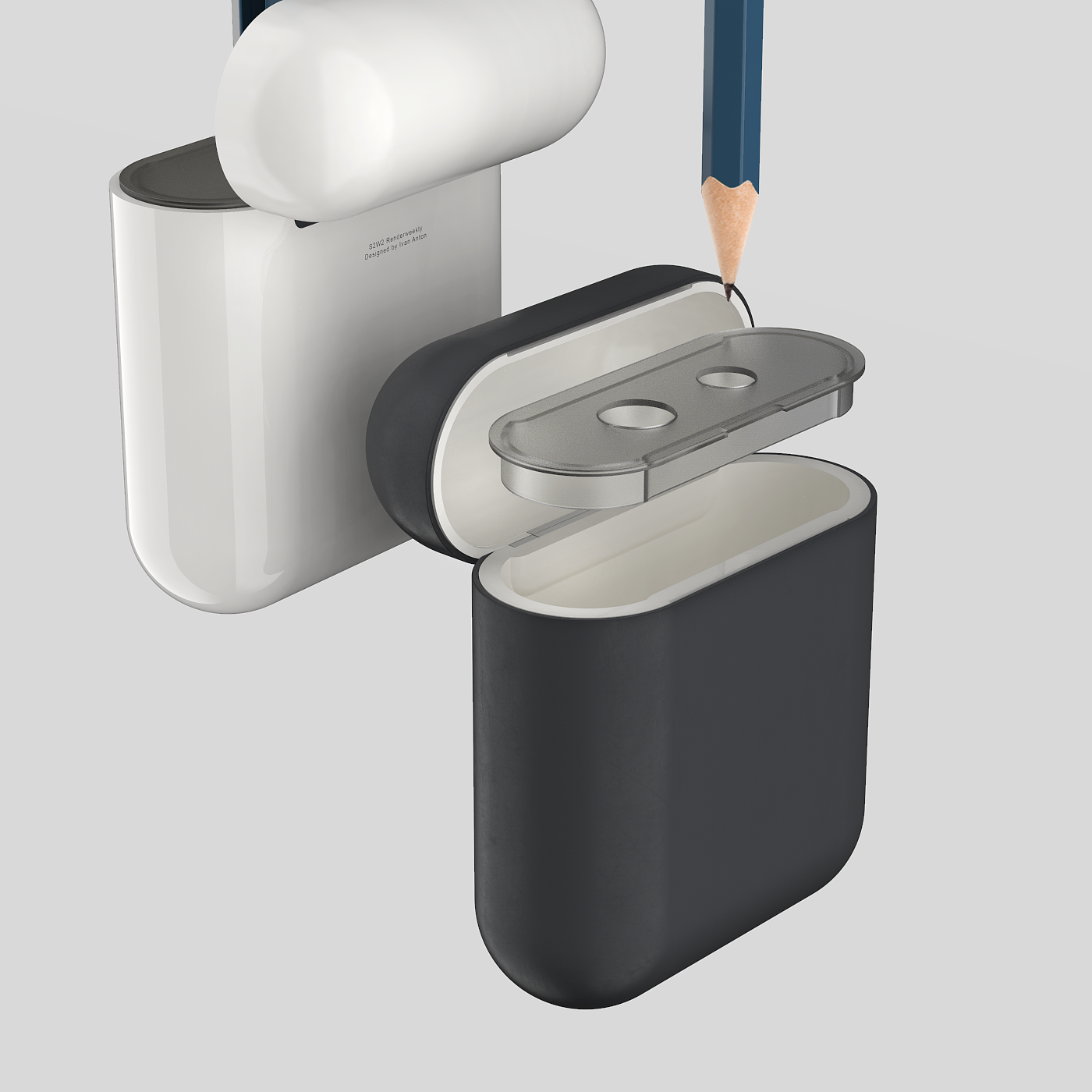 Apple，pencil sharpener，airpods，