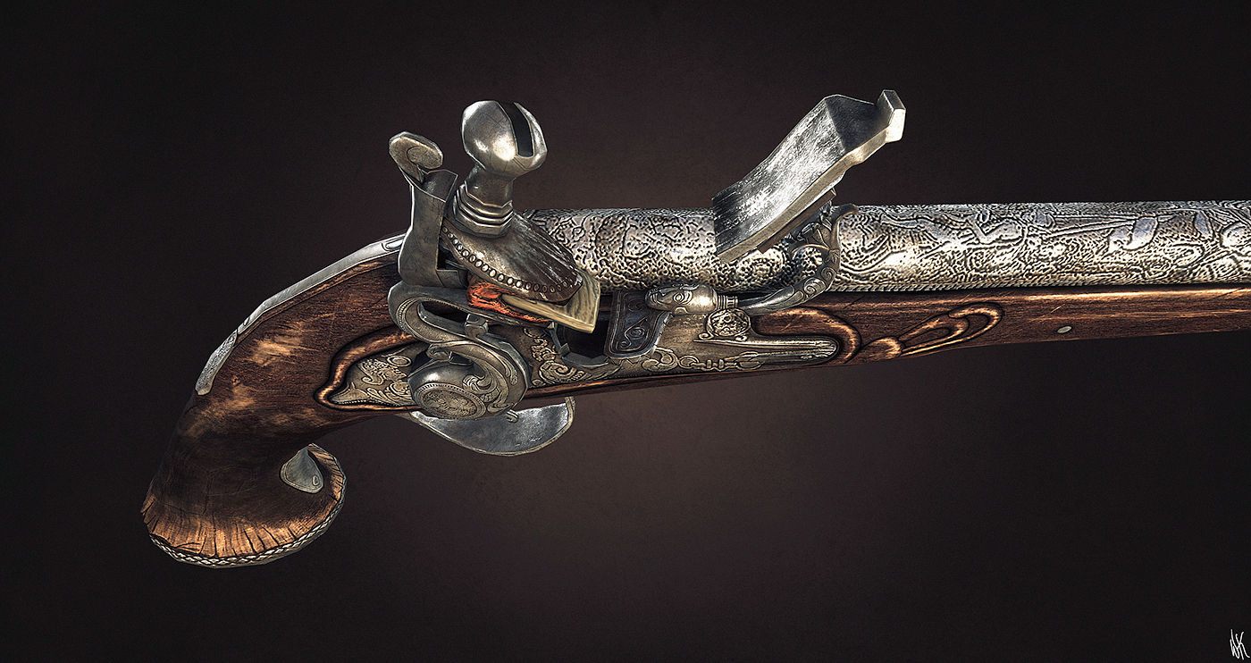 Pirates of the Caribbean，Flint pistol，arms，