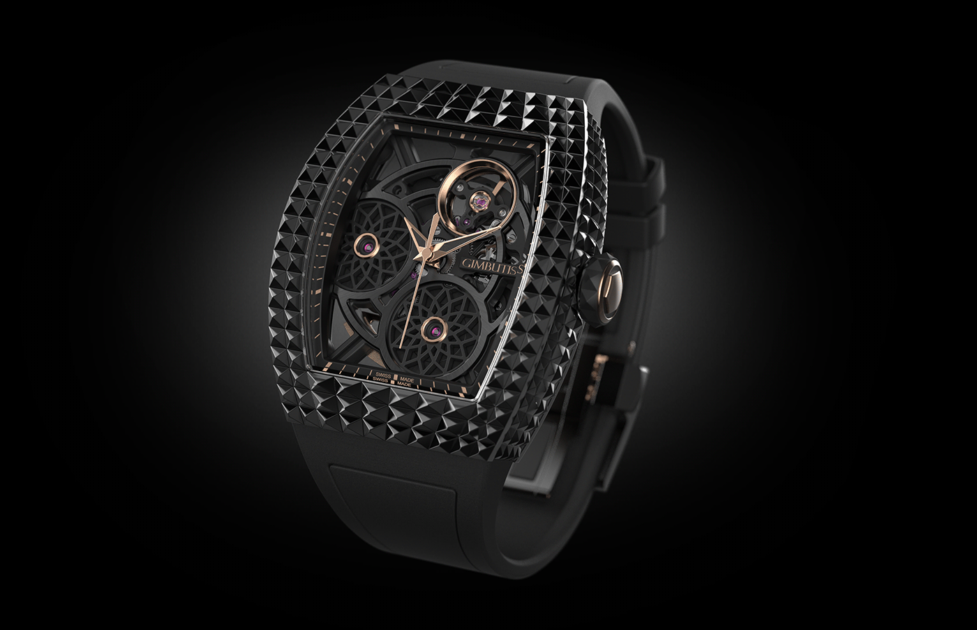 Wrist watch，luxury goods，GIMBUTIS SKELETON，clocks and watches，