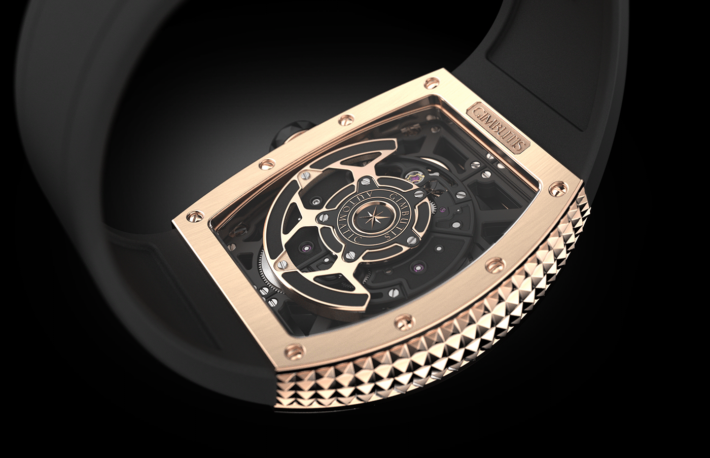 Wrist watch，luxury goods，GIMBUTIS SKELETON，clocks and watches，