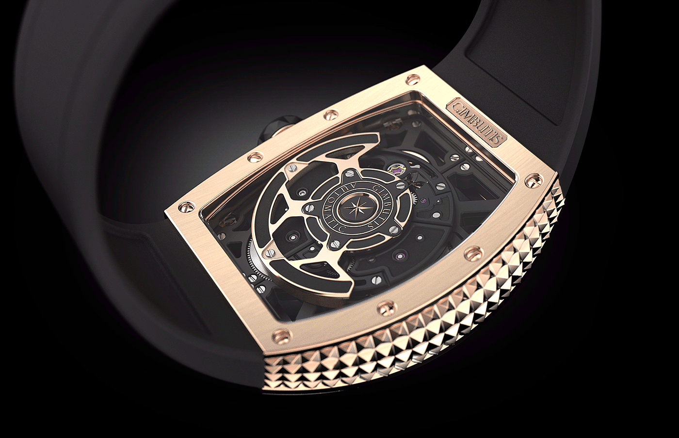 Wrist watch，luxury goods，GIMBUTIS SKELETON，clocks and watches，