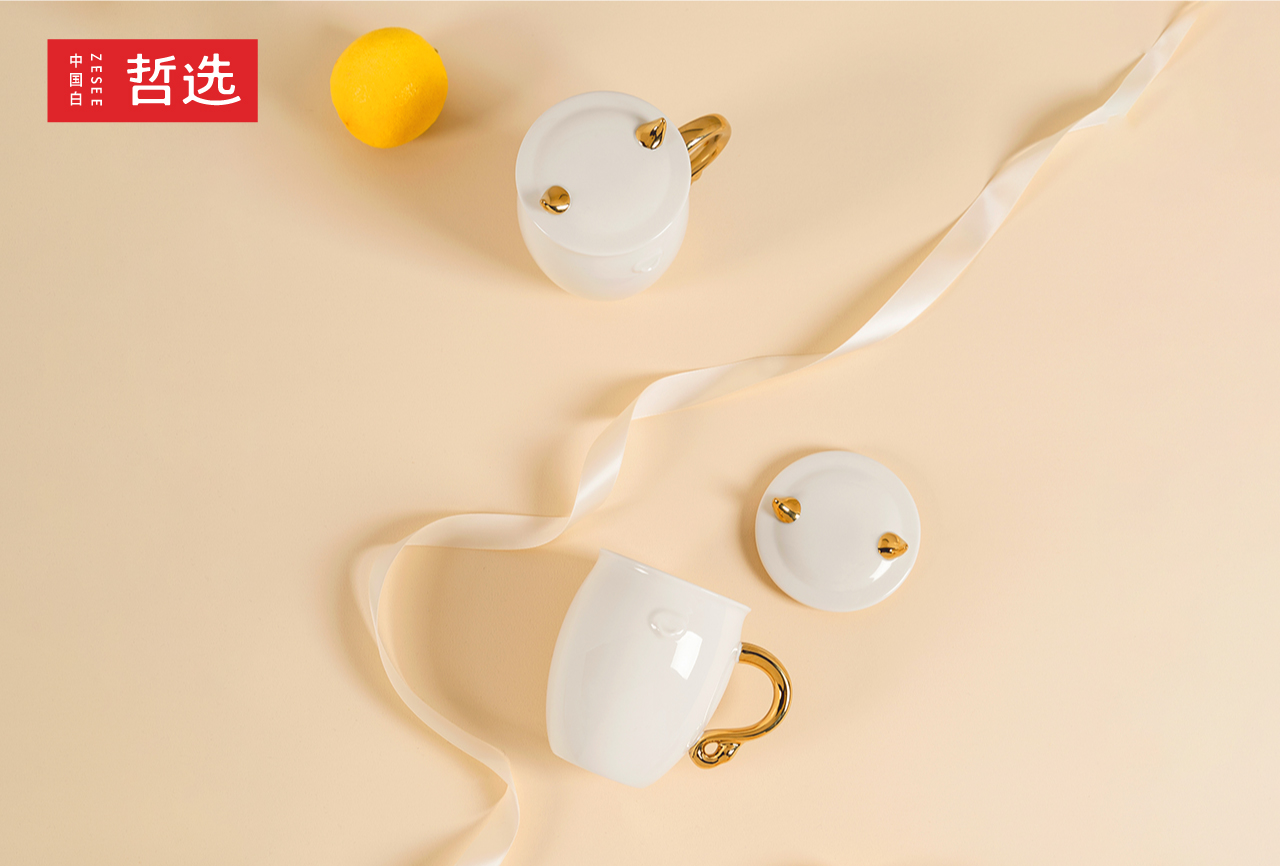 Chinese white，Zhe Xuan，ceramics，product，Mug，year of the ox，Simplicity，gift，