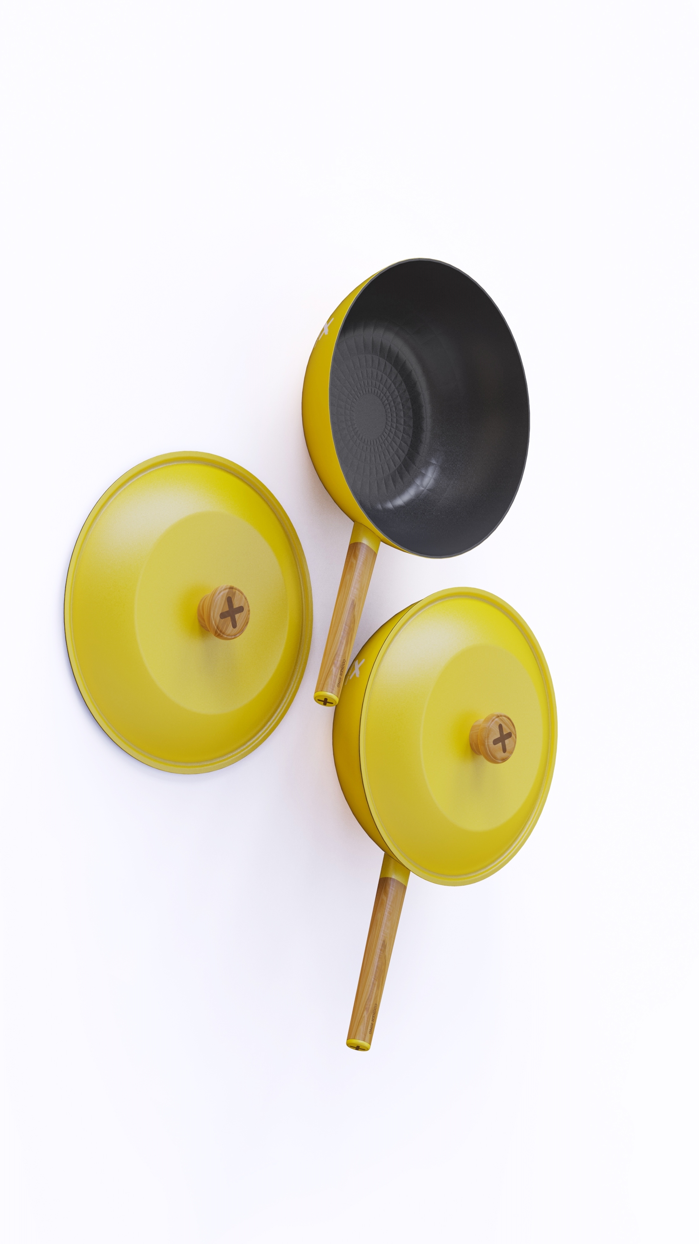 Frying pan，Soup pot，The milk pot，Wok，Cooking King，Set of tied pot，Small yellow duck series，cookware，
