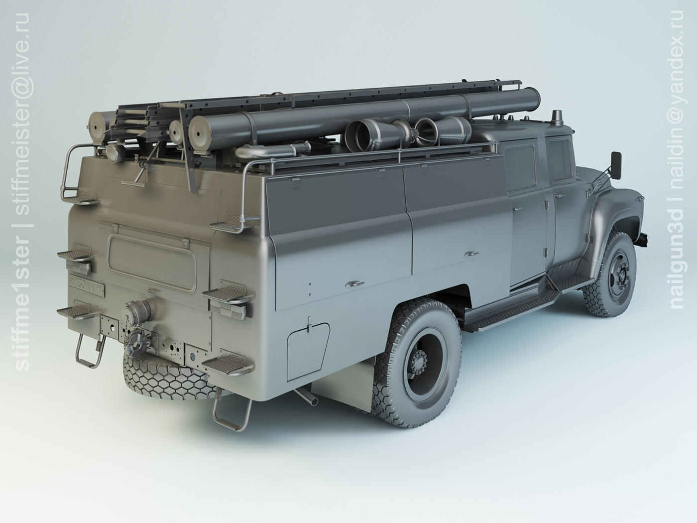 fire engine，Automobile design，Cool，Russia，