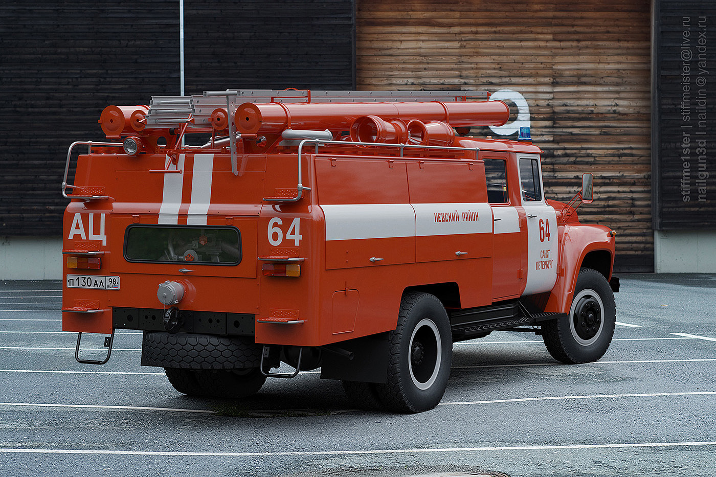 fire engine，Automobile design，Cool，Russia，