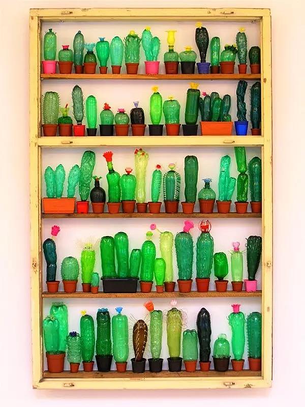 花草，塑料瓶，创意，设计，