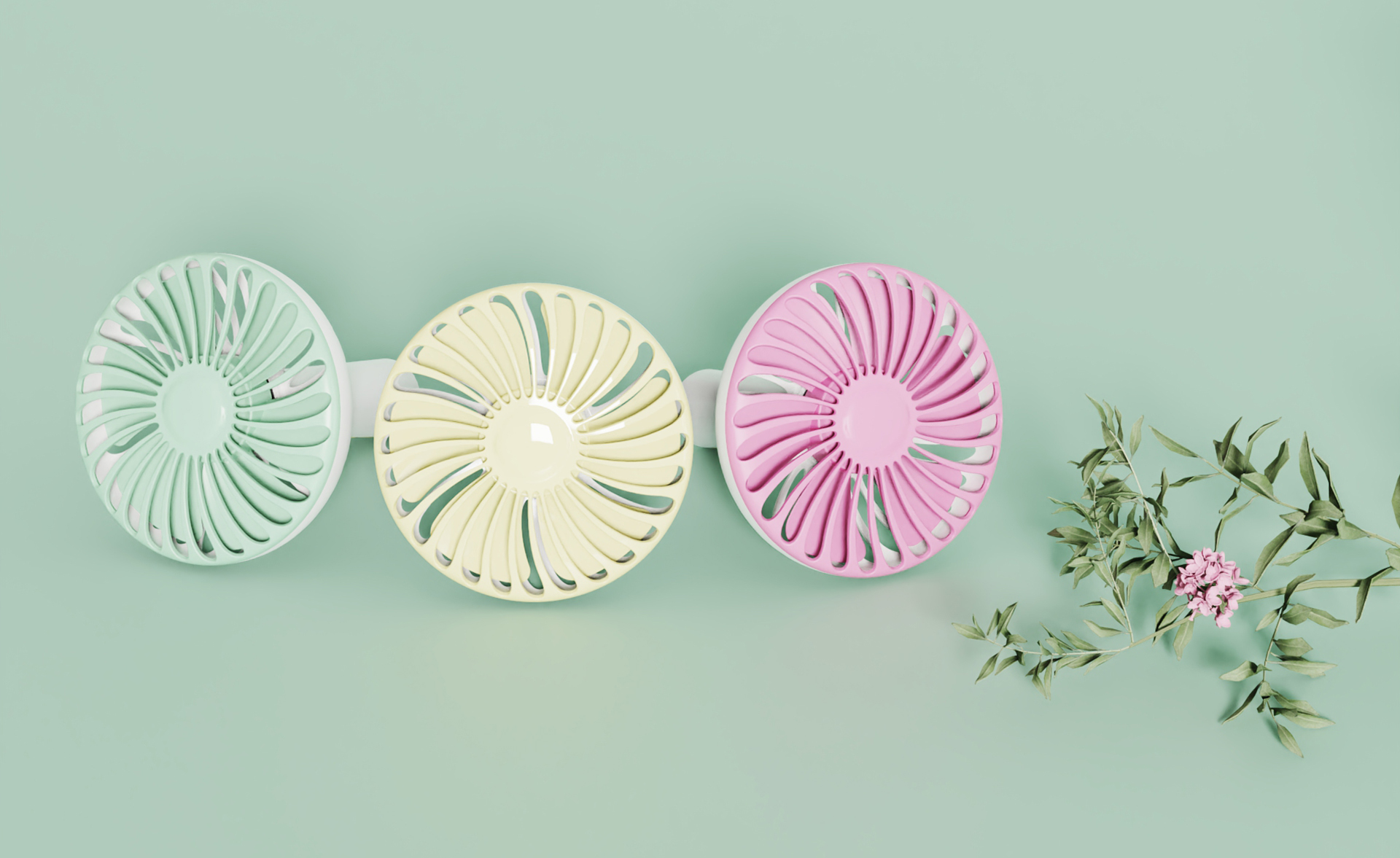 Small fan，Fan，Sunflower，Household products，product design，