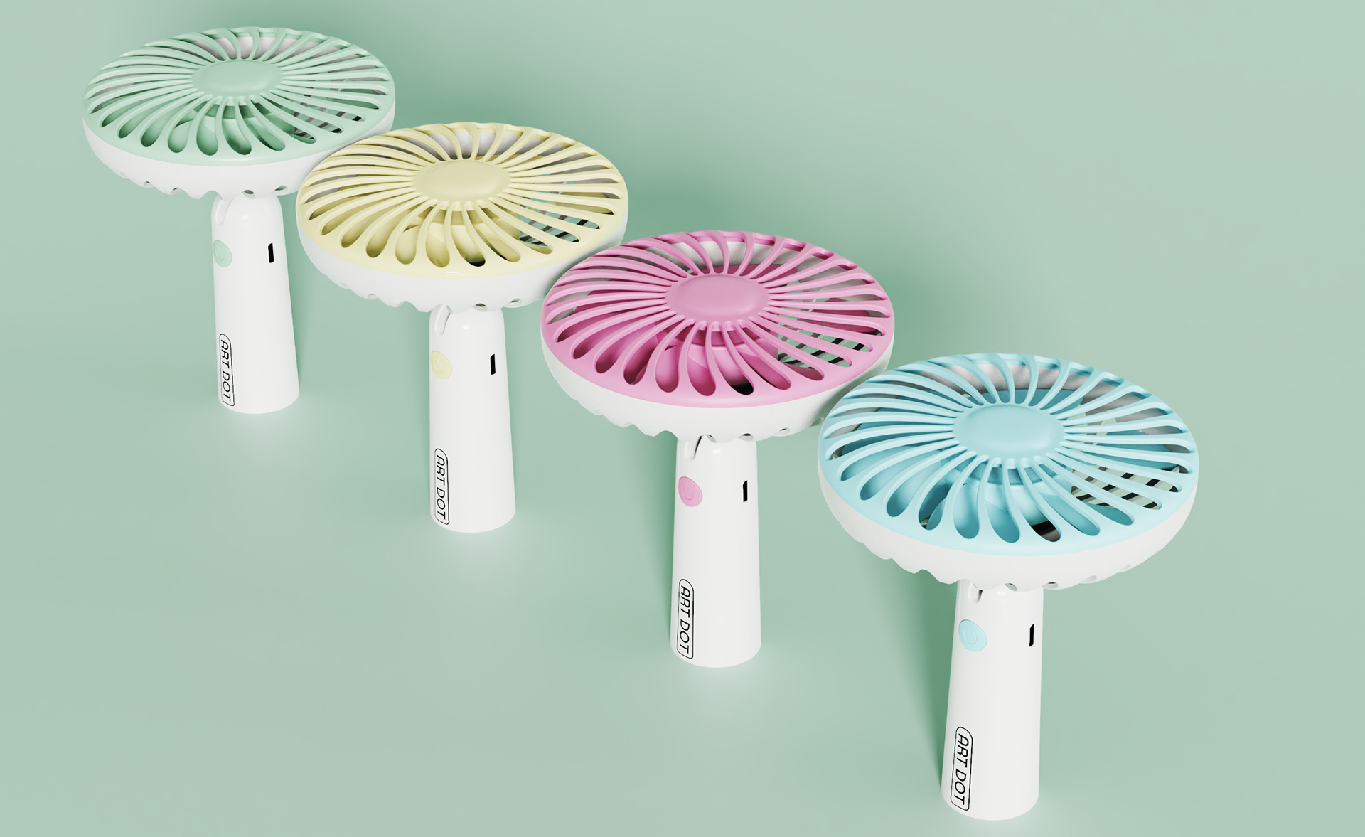 Small fan，Fan，Sunflower，Household products，product design，