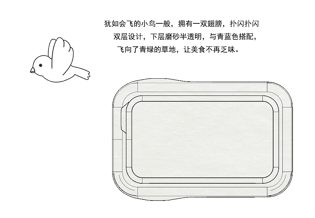 如小鸟一样自由的饭盒，