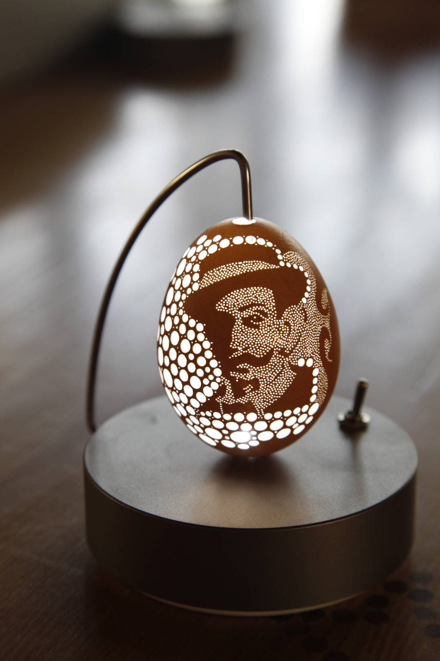 Art，Hollowed out，egg，lamp，