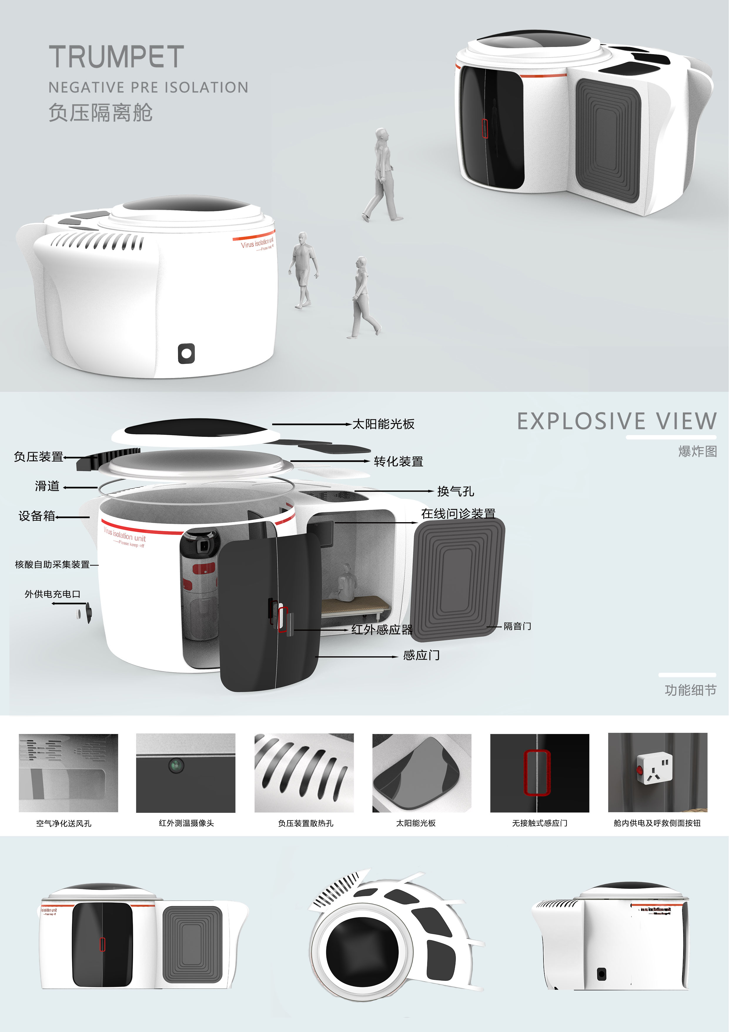 Negative pressure isolation chamber，