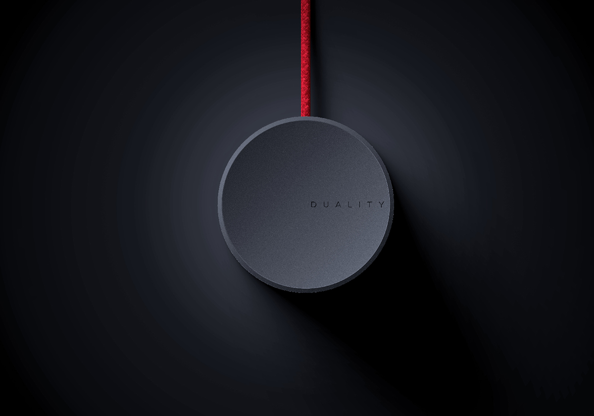 duality，desk lamp，Creative design，black，Portable，