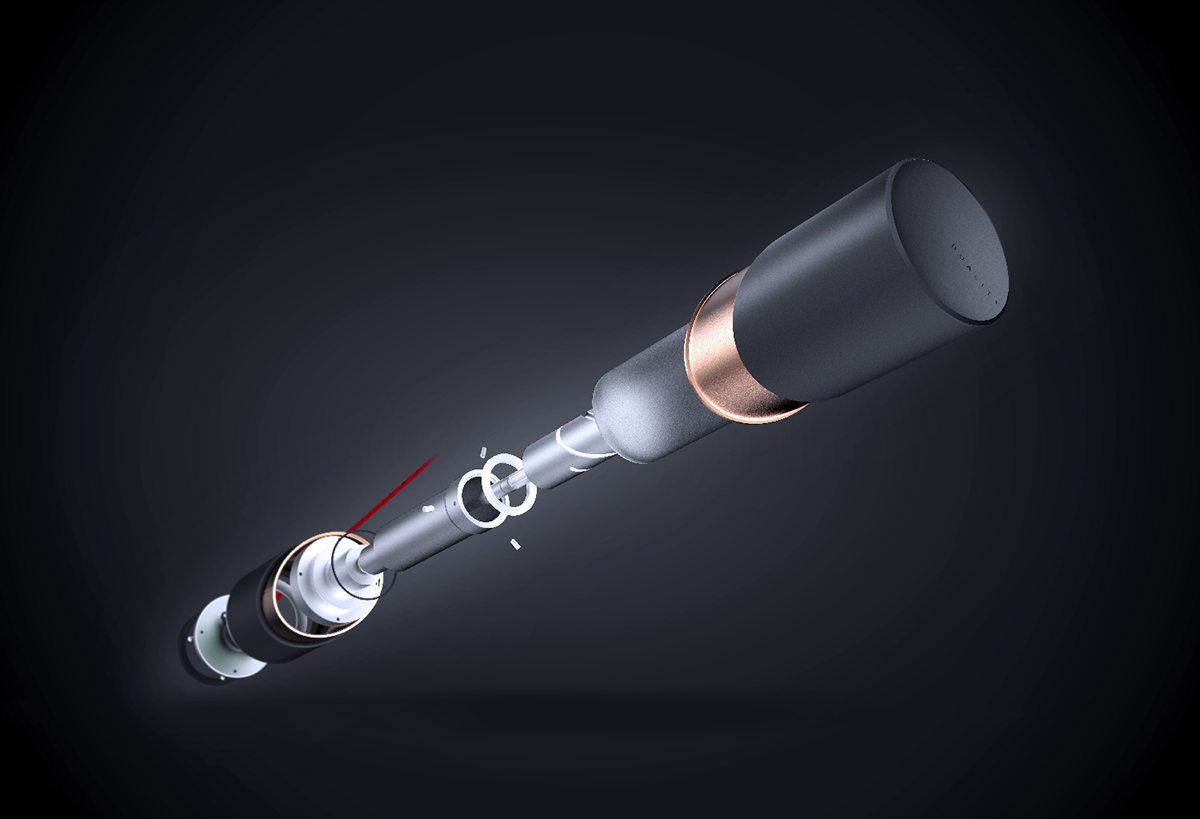 duality，desk lamp，Creative design，black，Portable，