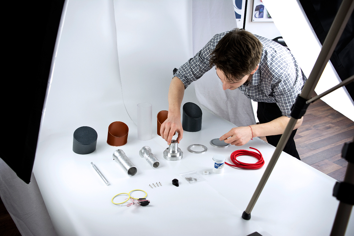 duality，desk lamp，Creative design，black，Portable，