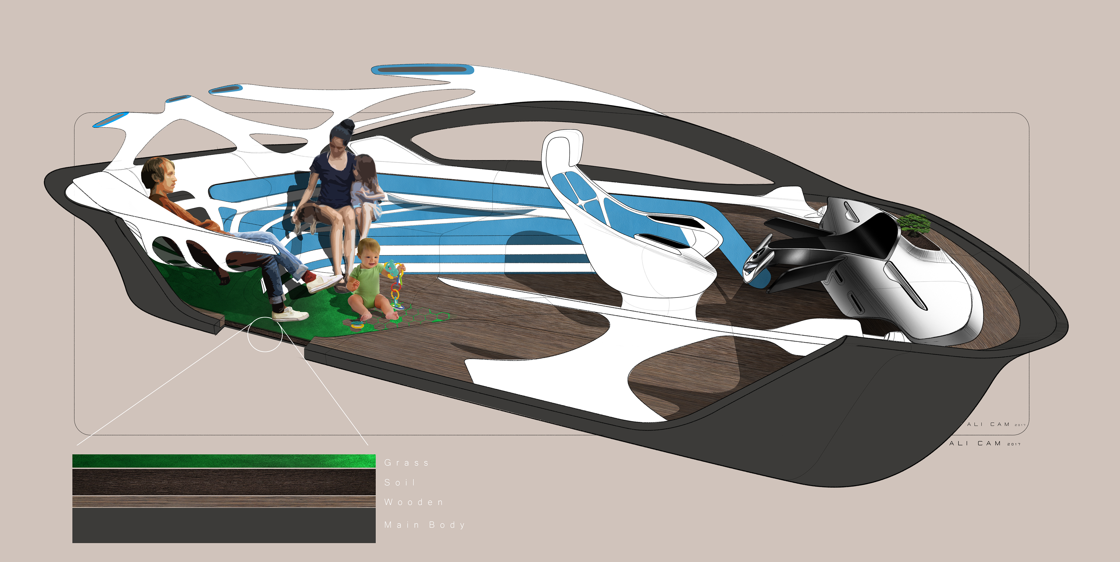 natural，concept，Benz，Automotive interior，