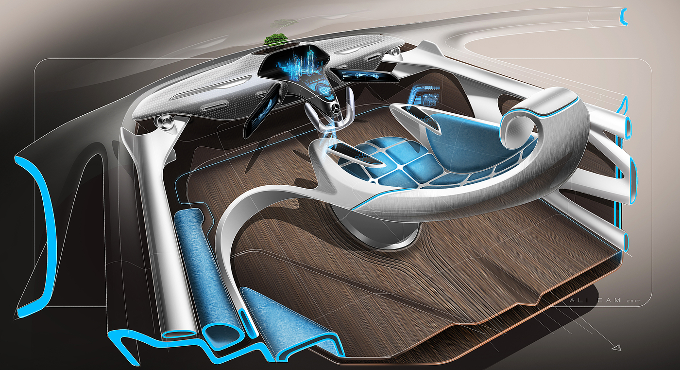 natural，concept，Benz，Automotive interior，