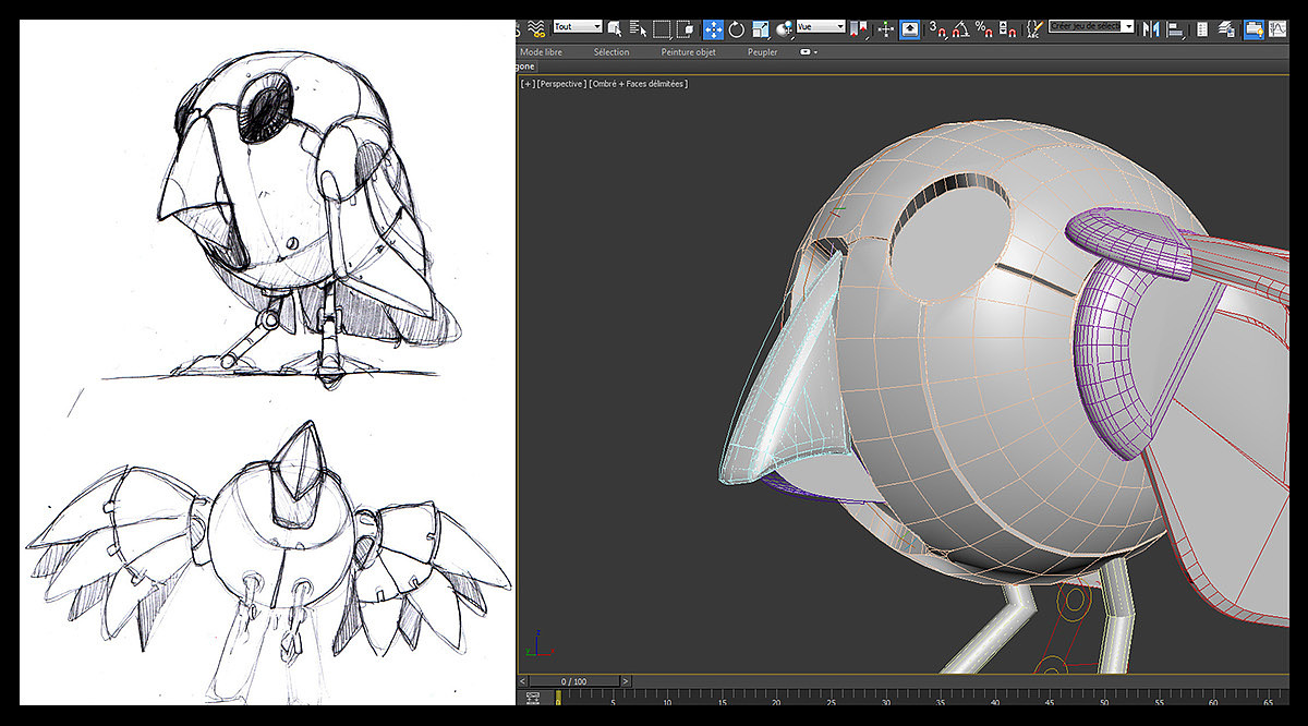 Robot bird，Spherical type，adorable，Plastic，