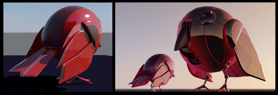 Robot bird，Spherical type，adorable，Plastic，