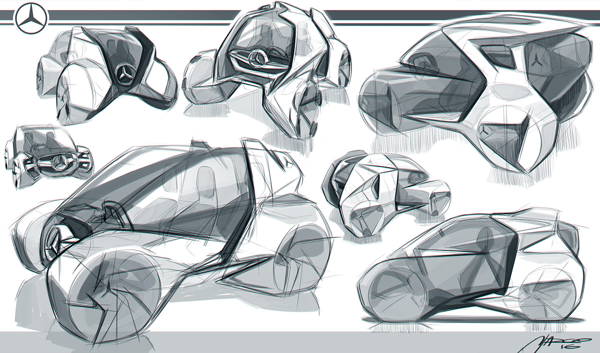 concept，Rendering，Sports car，Hand drawn，