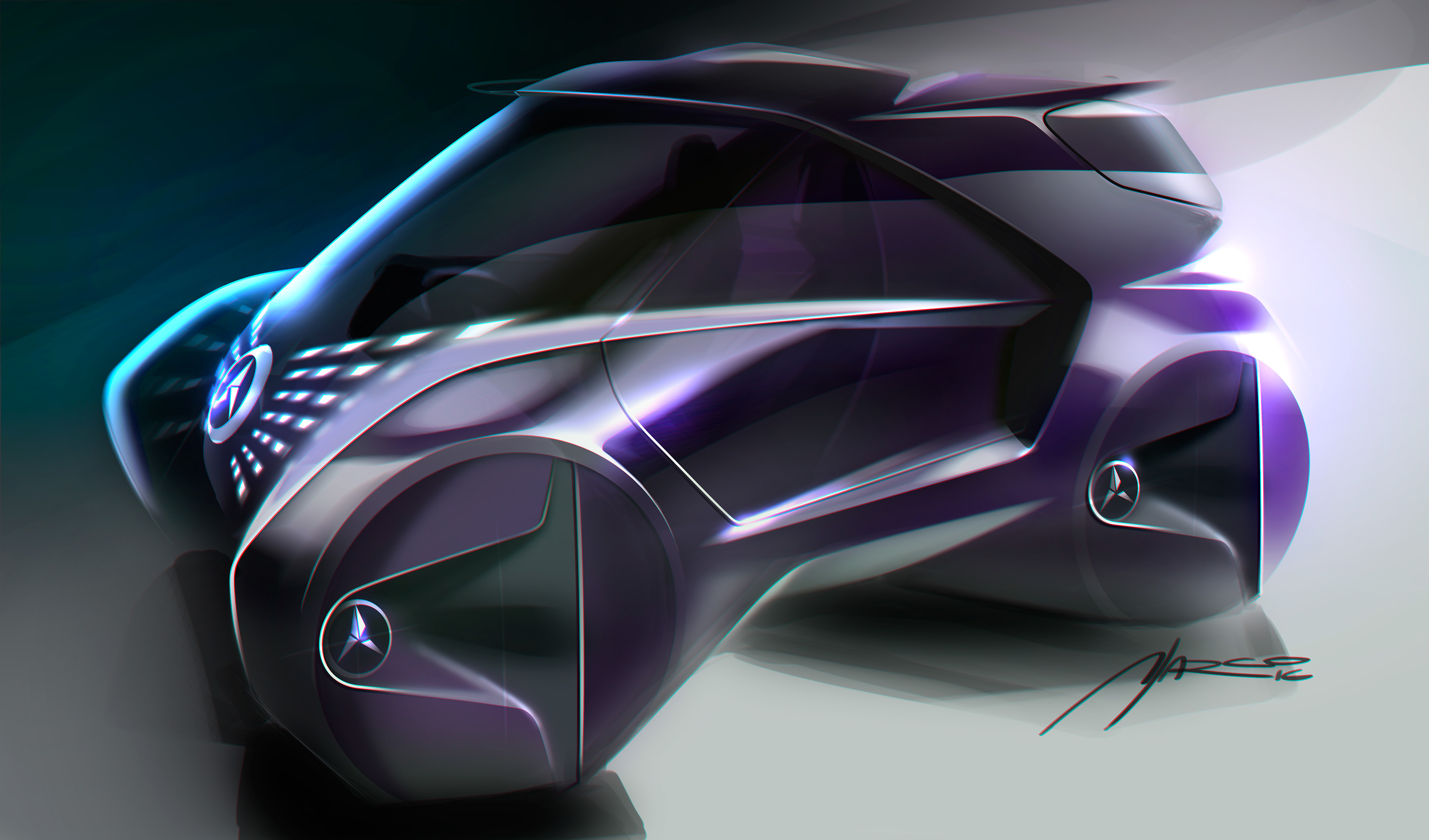 concept，Rendering，Sports car，Hand drawn，
