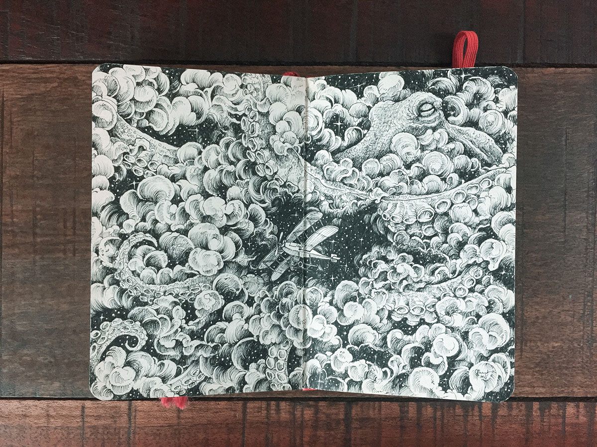 painting，Needle pen，shoes，Hand drawn，