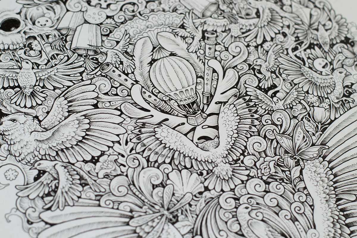 painting，Needle pen，shoes，Hand drawn，