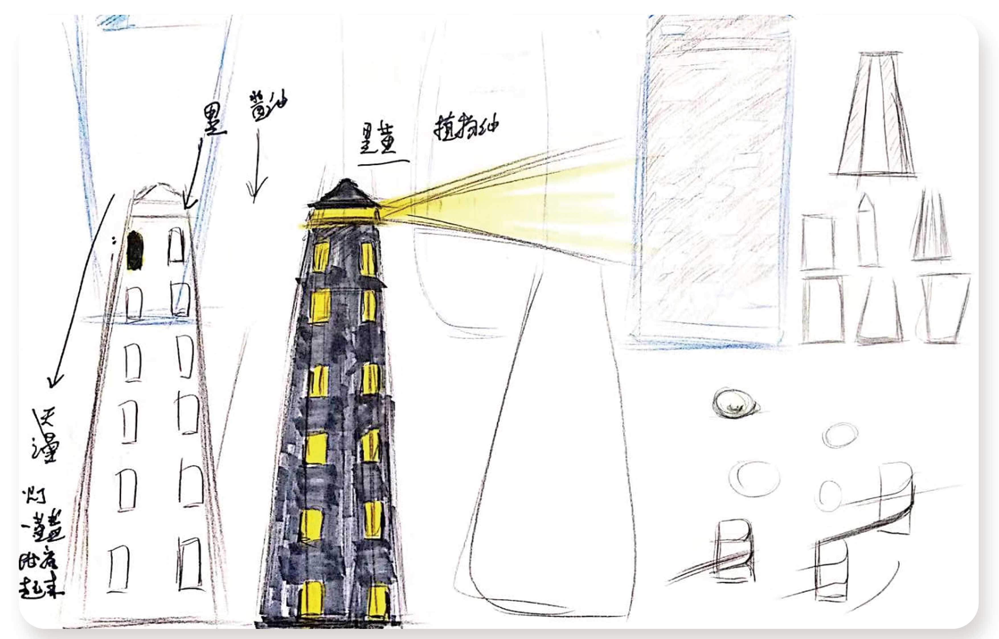 Kitchen, seasoning bottle, Lighthouse，