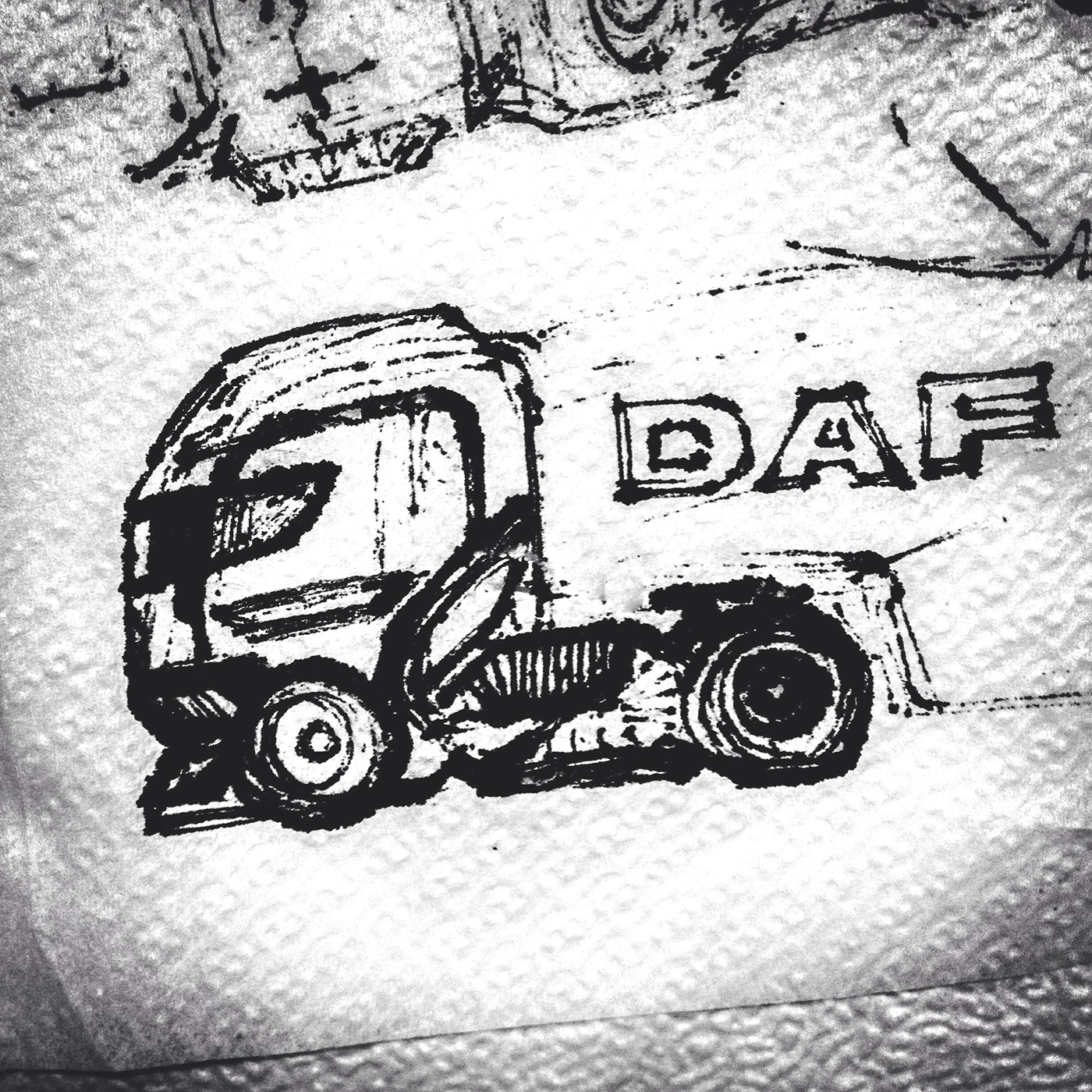 Hand drawn，automobile，draft，elephant，