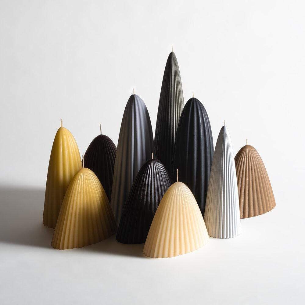 candle，black and white，beeswax，