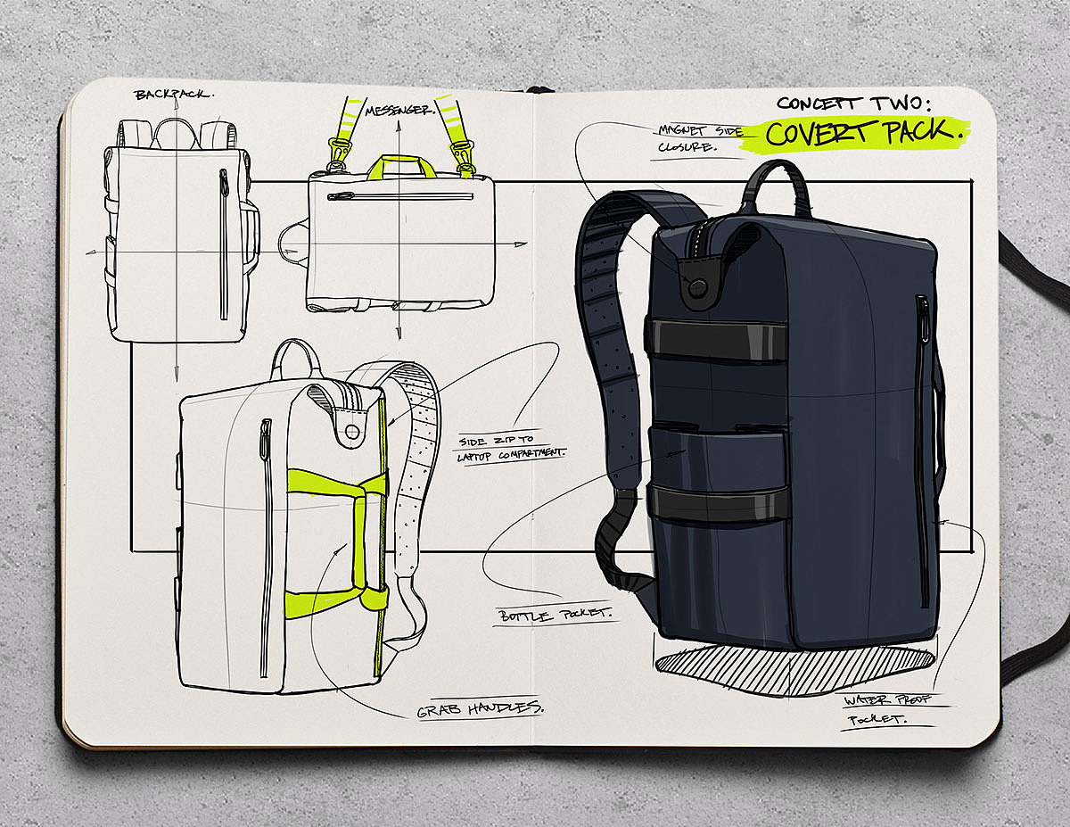 knapsack，a bag，city，explore，Minimalism，