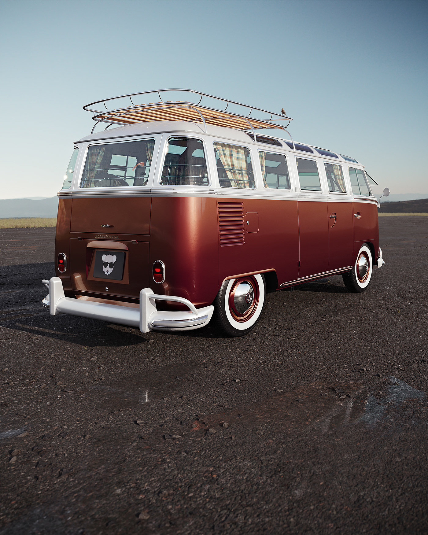 VW Van，Cute mouse，vehicle，