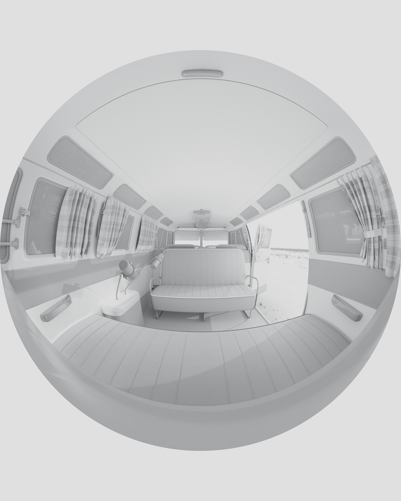 VW Van，Cute mouse，vehicle，