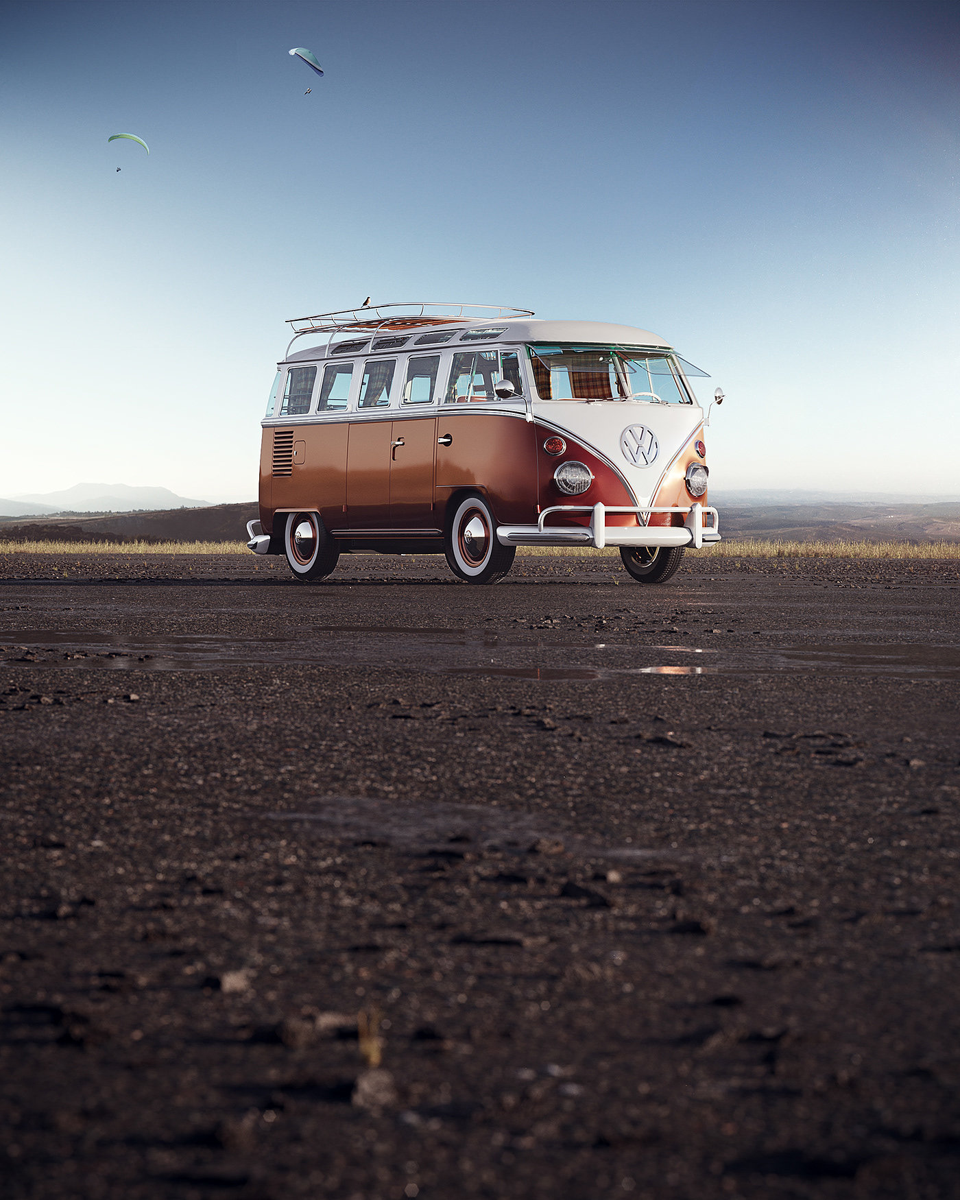VW Van，Cute mouse，vehicle，