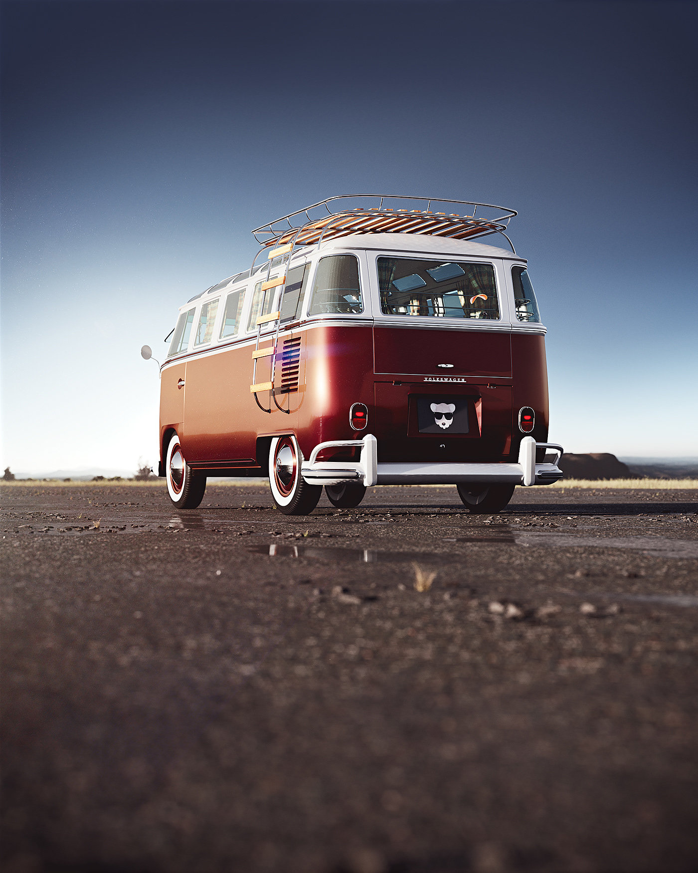 VW Van，Cute mouse，vehicle，