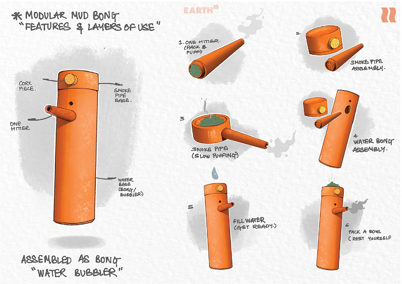 simple，EARTHN，pipe，ceramics，Organic materials，