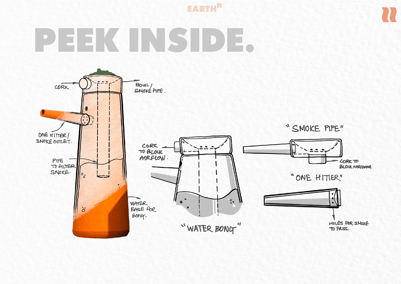 simple，EARTHN，pipe，ceramics，Organic materials，