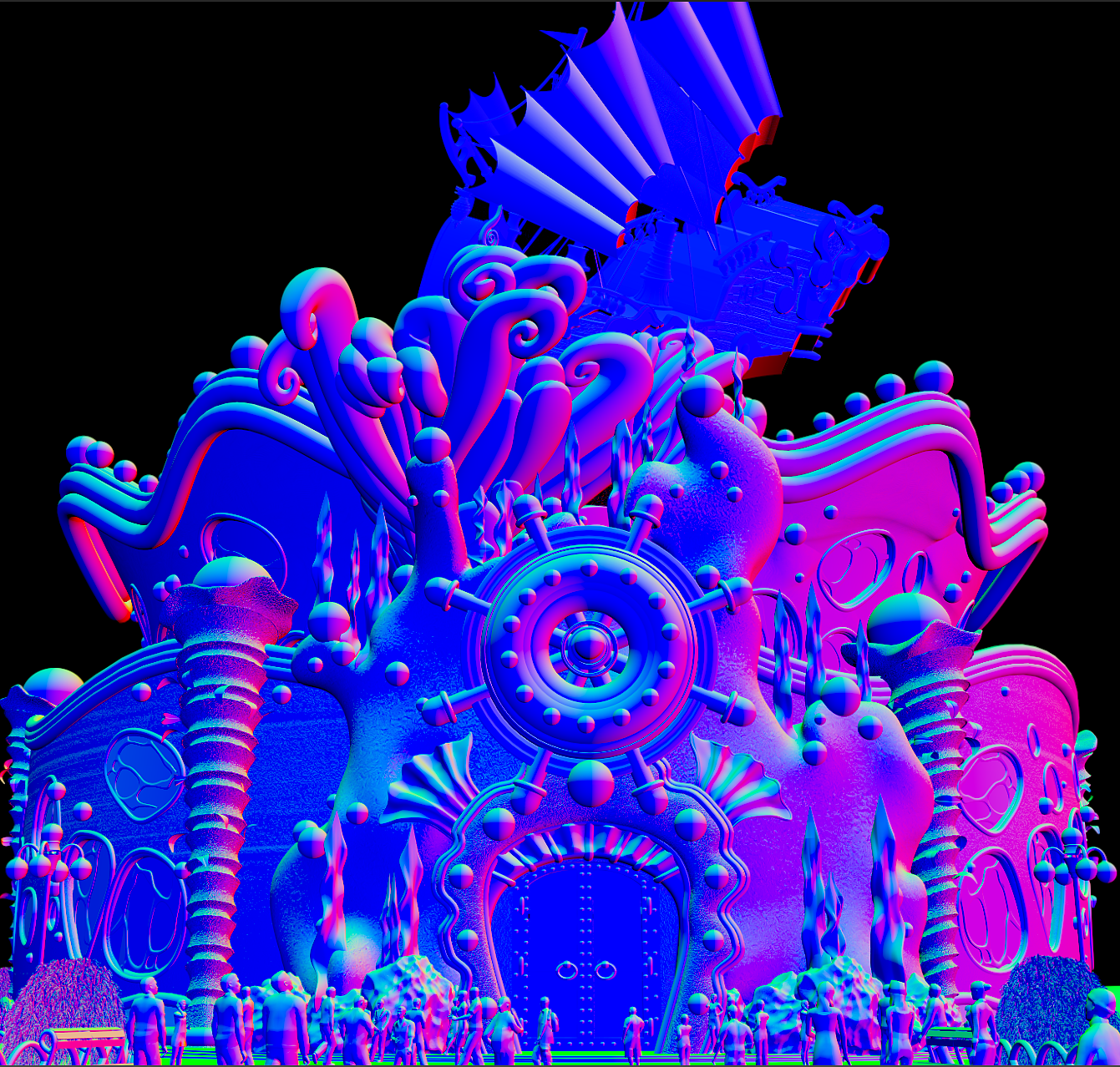 3D model works，