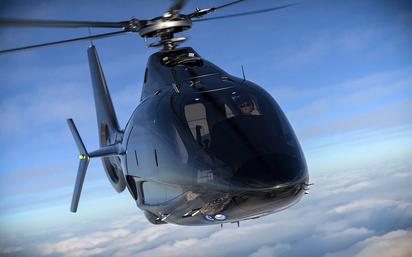 H6 Sky Wolf，直升飞机，渲染，Hydrogen，